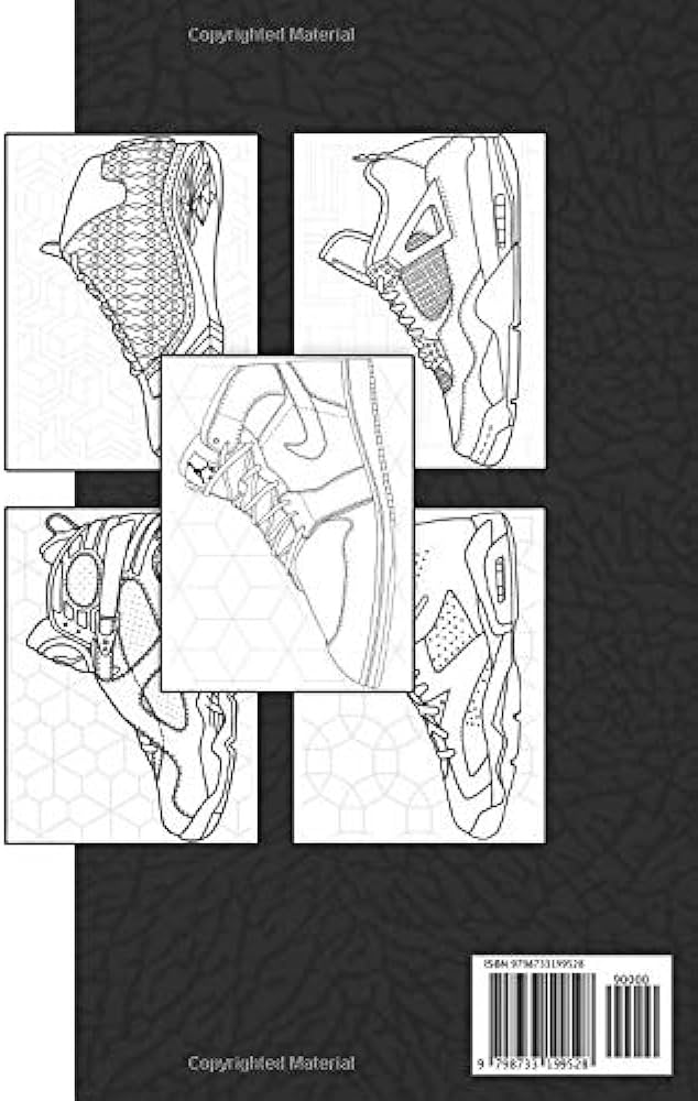 Air jordan coloring book coloring pages exclusive artistic illustrations for fans of all ages this book provides plenty of space for playful artistic creativity richard derek bãcker