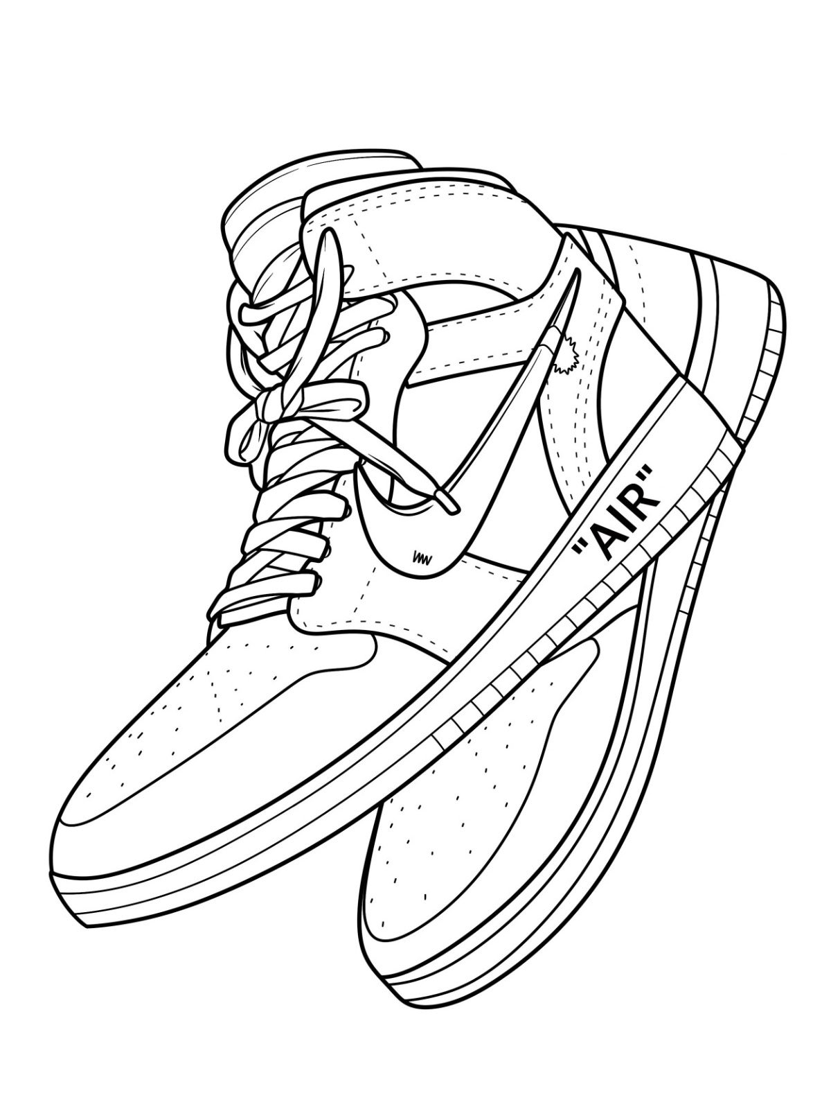 Nike coloring pages
