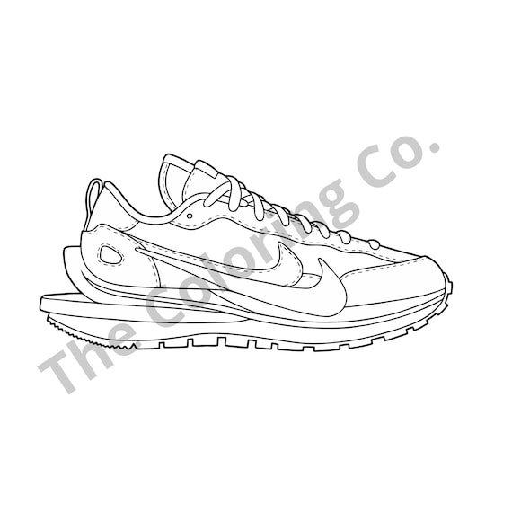 Most popular sneakers coloring pages to print and color instantly download now