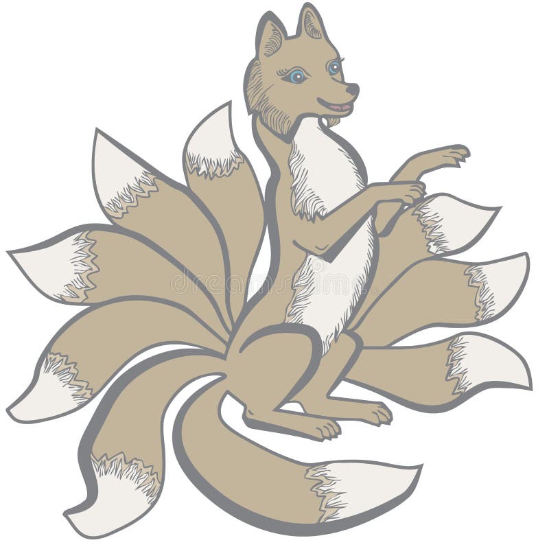 Nine tailed stock illustrations â nine tailed stock illustrations vectors clipart