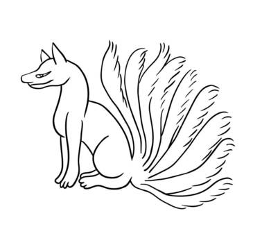 Free clipart similar to nine tailed fox
