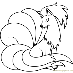 Ninetales coloring pages for kids