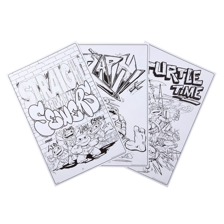 Crayola teenage mutant ninja turtles giant coloring pages coloring pages gift unisex child