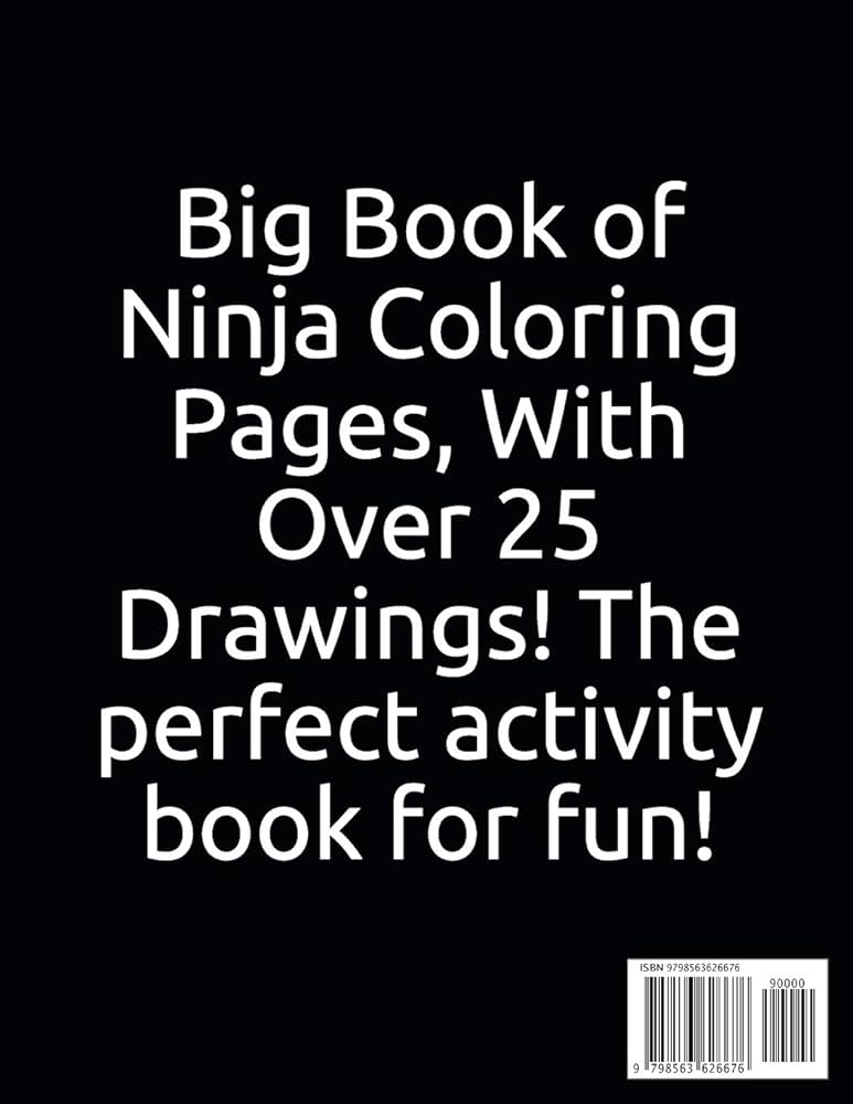 Color the ninjas ninja coloring book with over ninjas to color ninja activity book for kids ninja coloring books for boys and girls a great if you love ninjas you