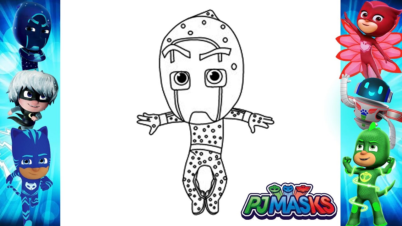 How to draw night ninja pj masks drawing easy night ninja pj masks characters cartoons heroes
