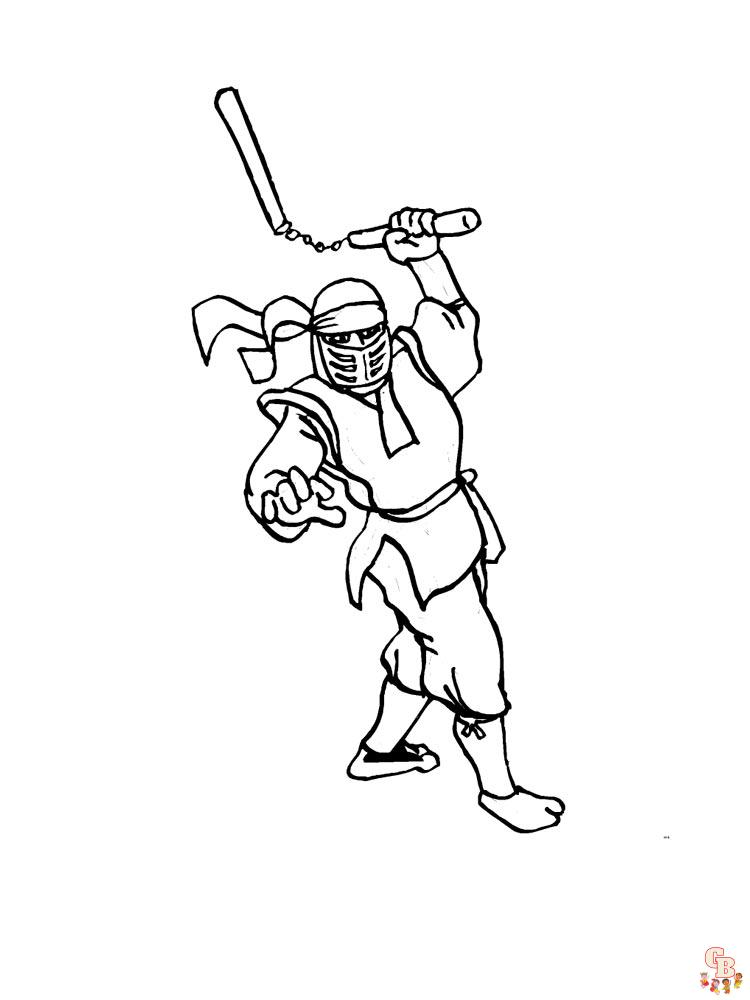 Ninja coloring pages