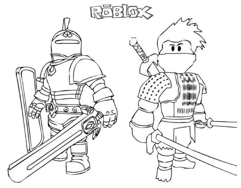 Roblox coloring pages printable for free download