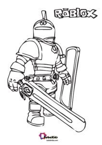 Warrior roblox free coloring page cartoon coloring pages coloring pages free coloring pages