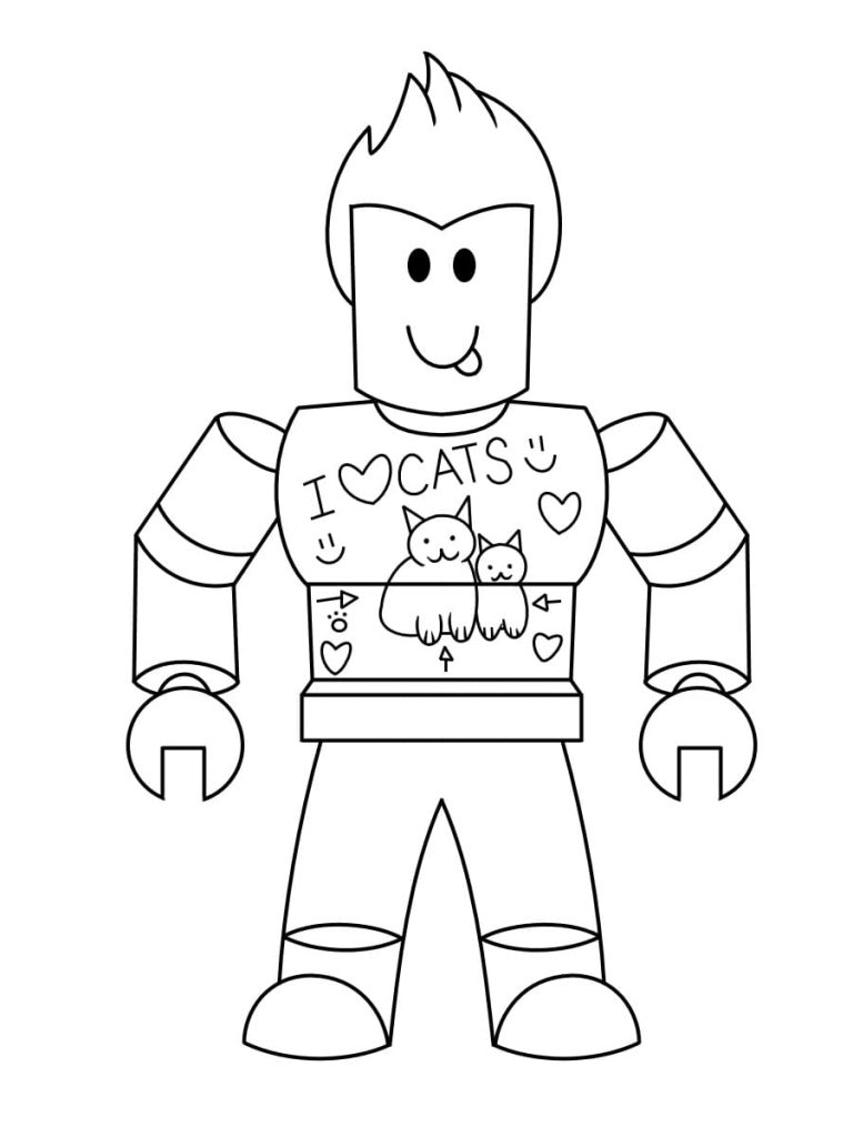 Roblox ninja girl coloring page beautiful drawing