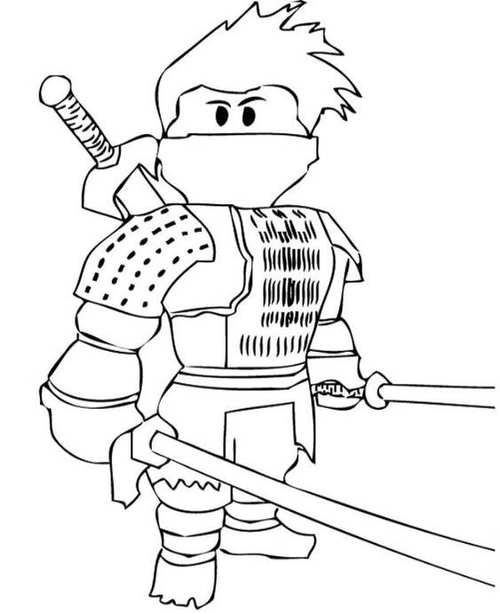 Free easy to print roblox coloring pages