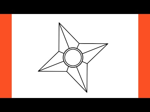 How to draw a shuriken naruto