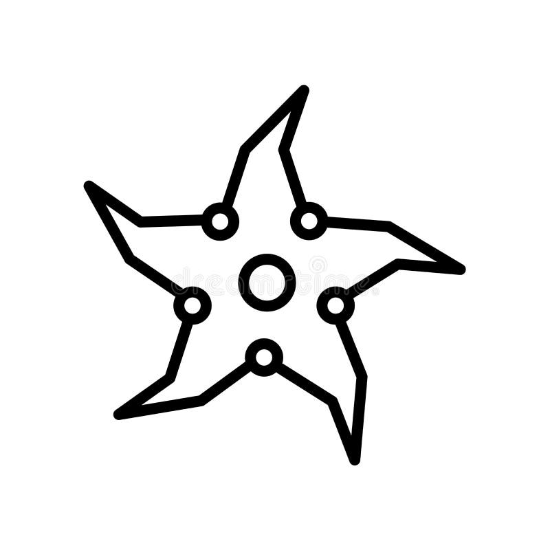Throwing star ninja shuriken vector flat icon kill fun antique seam simple sharp silhouette weapon stock vector