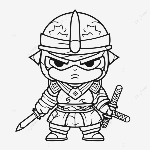 Small samurai coloring pages outline sketch drawing vector wing drawing samurai drawing ring drawing png and vector with transparent background for free download