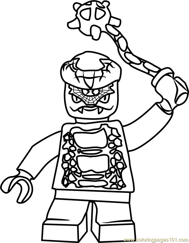 Ninjago snike coloring page for kids