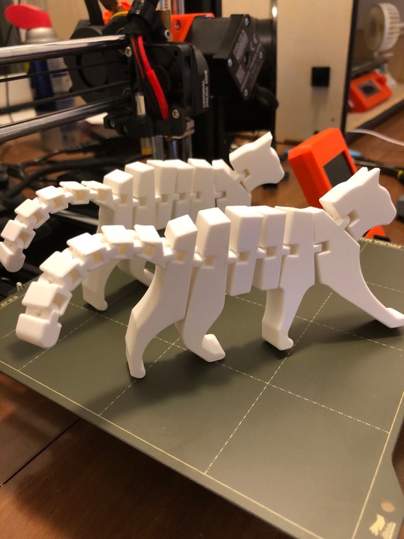 Flexi cat d printed in your color andor size choice d printed toy decoration stress relief toddler ninja star