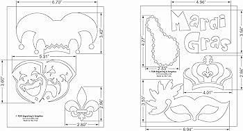 Mardi gras stencils
