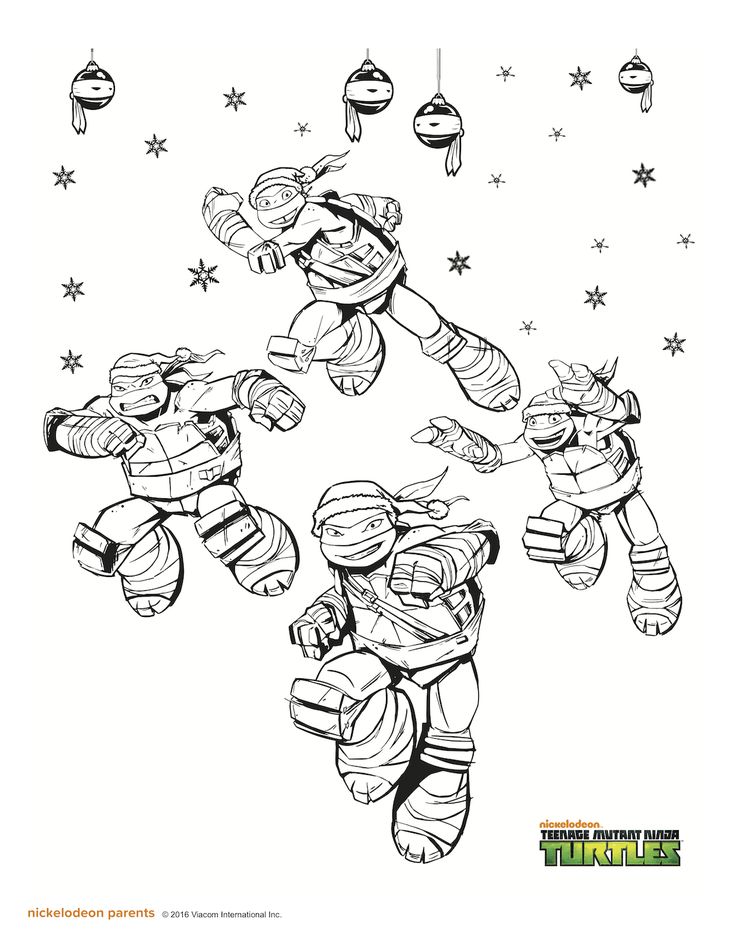 Free tmnt christmas coloring page christmas coloring pages coloring pages christmas colors