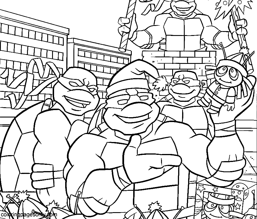 Ninja turtles coloring pages printable for free download