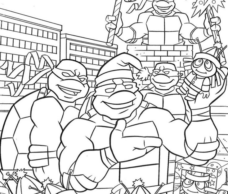 Teenage mutant ninja turtles coloring pages