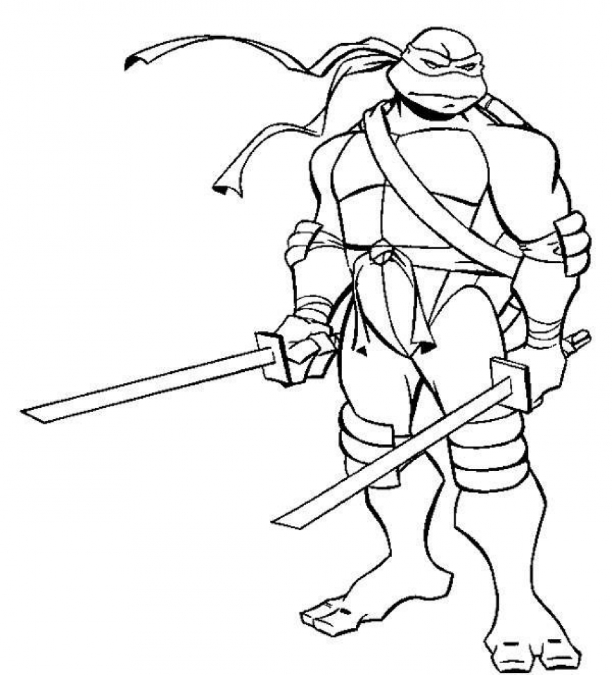 Get this ninja turtle coloring page free printable
