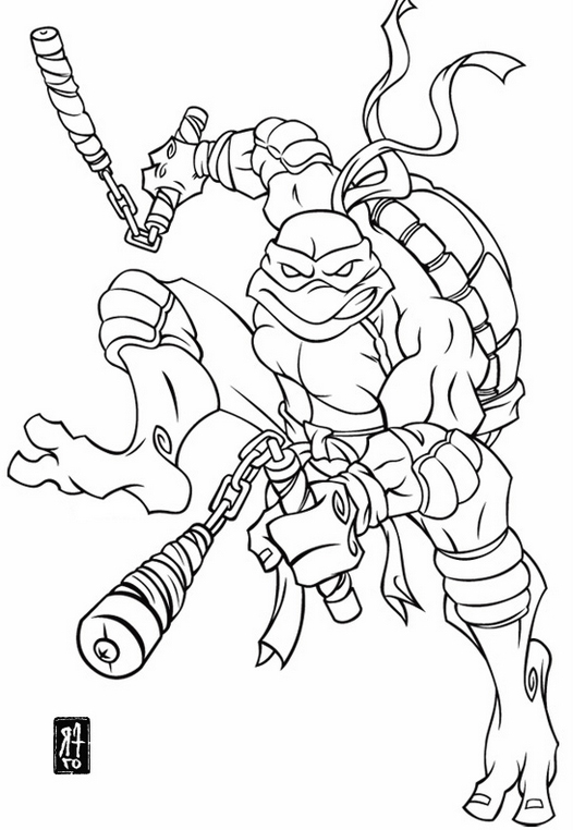 Teenage mutant ninja turtles coloring pages