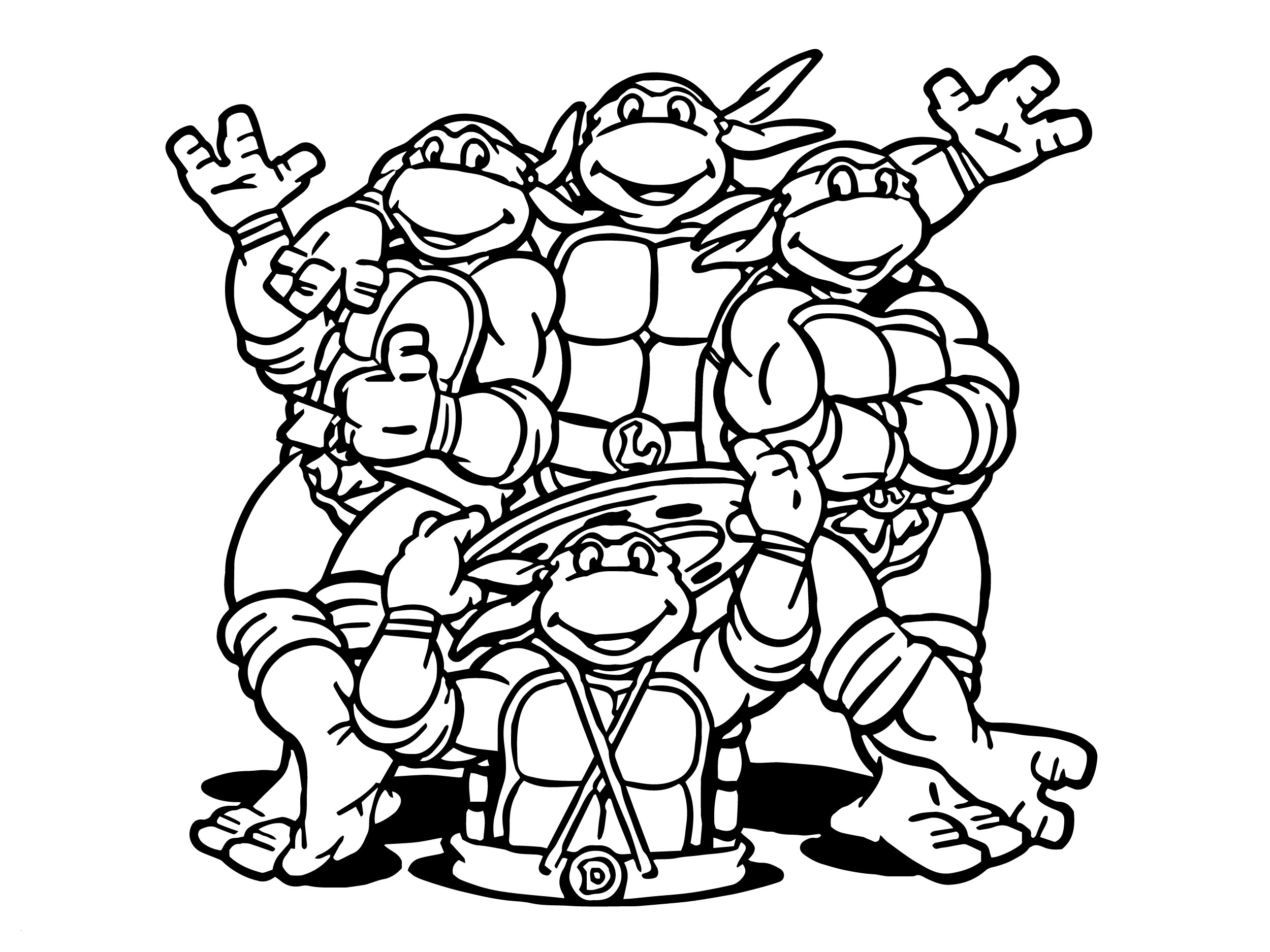 Teenage mutant ninja turtles coloring pages