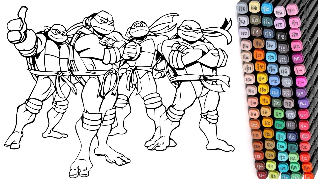 Coloring ninja turtles coloring pages