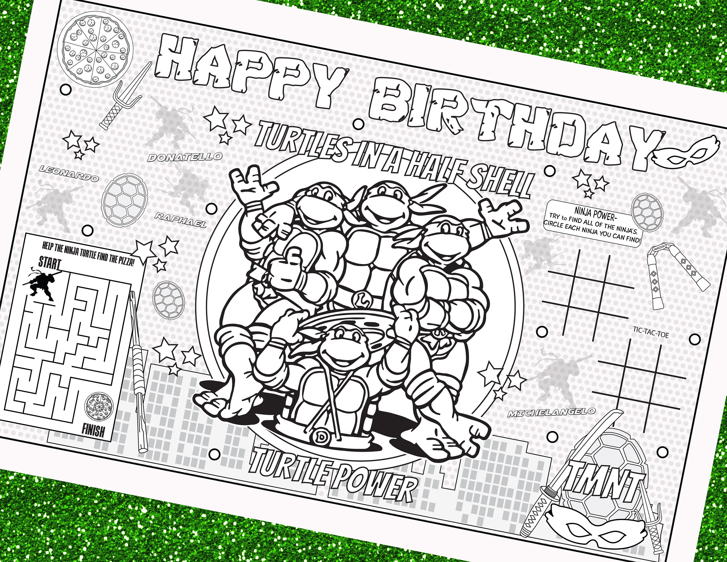 Ninja turtles coloring pages