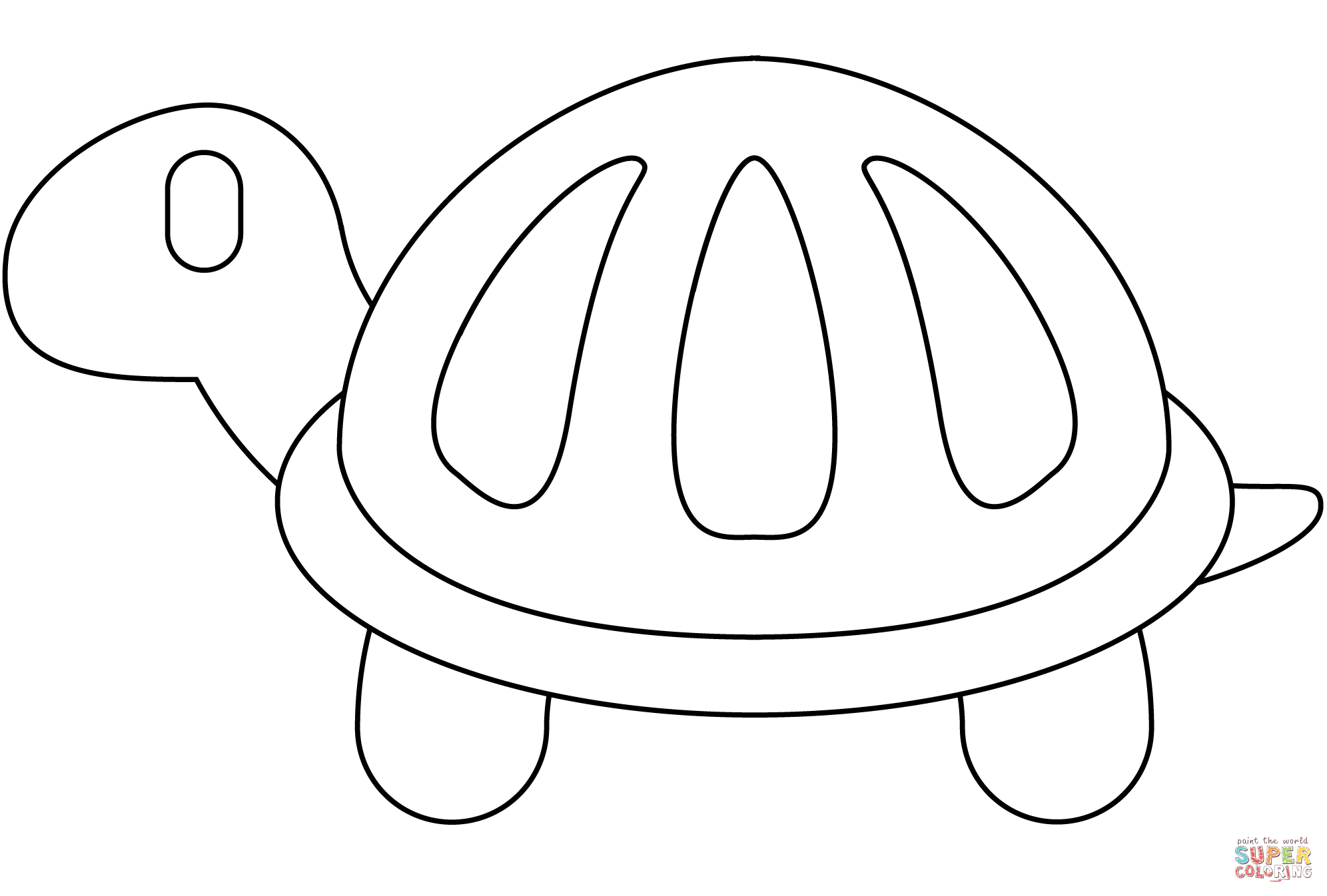 Turtle emoji coloring page free printable coloring pages