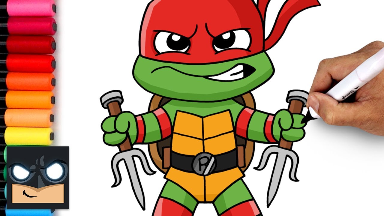 How to draw raphael teenage utant ninja turtles