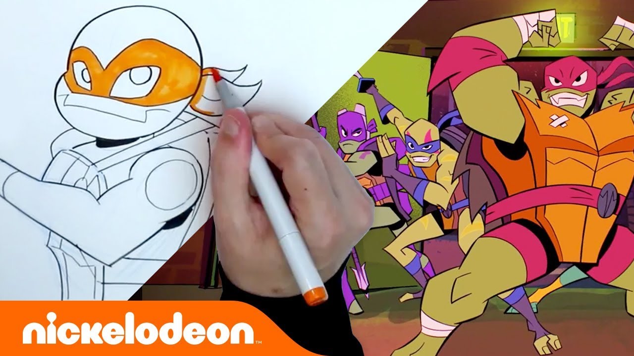 How to draw âï rise of the teenage utant ninja turtles turtlestuesday