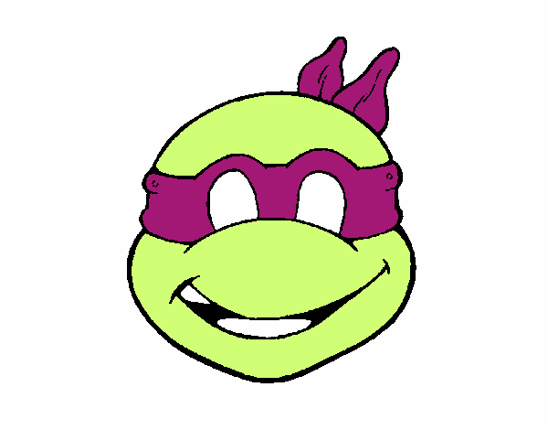 Colored page ninja turtles mask painted by user not registered