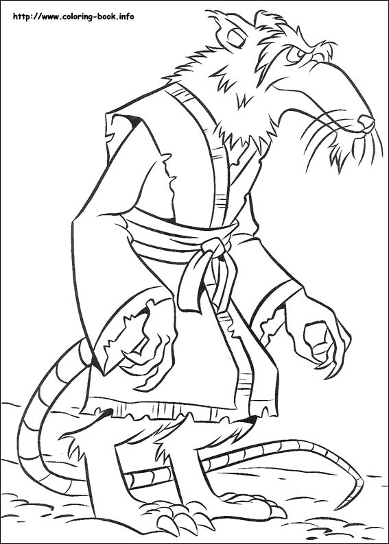 Teenage mutant ninja turtles coloring picture