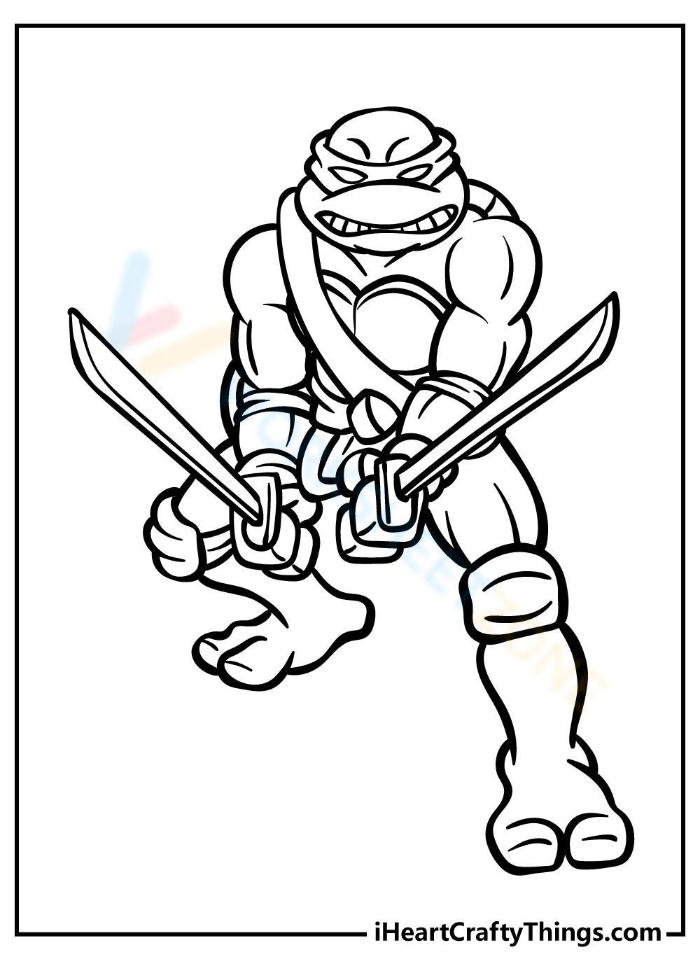 Strong ninja turtles worksheet