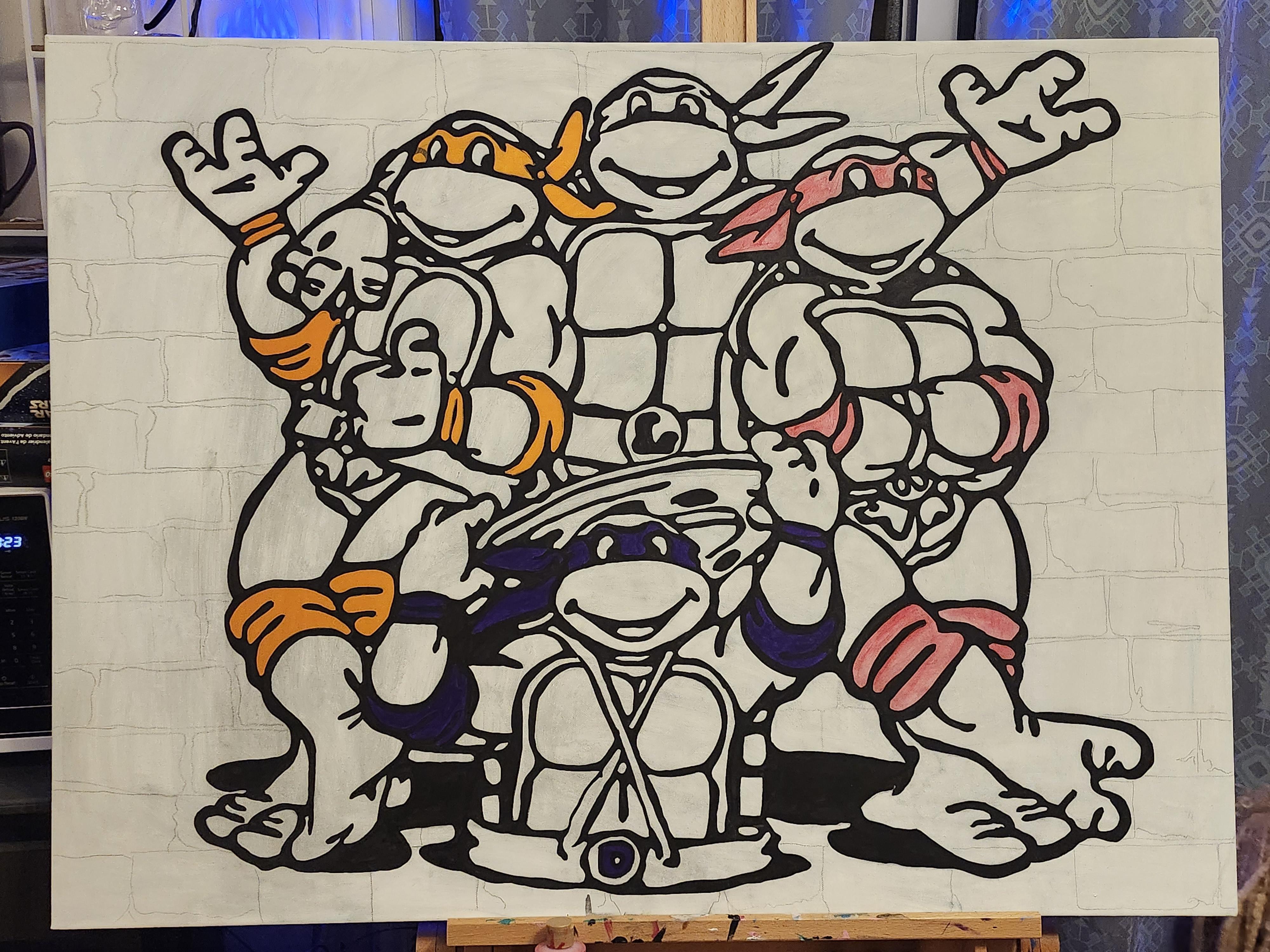 The turtles color rtmnt