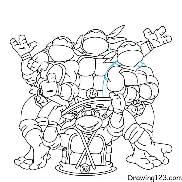 Ninja turtles drawing tutorial