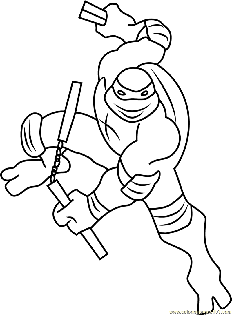 Michelangelo coloring page for kids