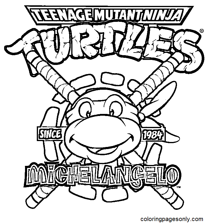 Ninja turtles coloring pages printable for free download