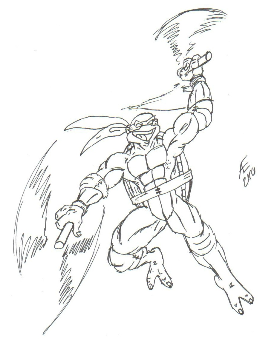 Michelangelo the ninja turtle by king