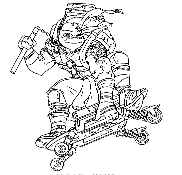 Ninja turtles coloring pages printable for free download