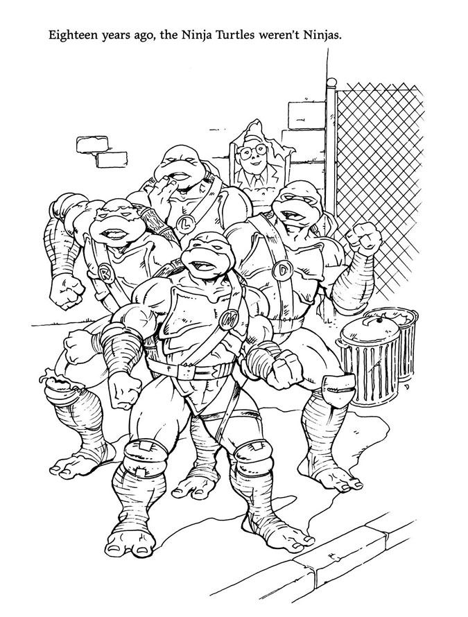 Ninja turtles the next mutation coloring pages coloring books at retro reprints