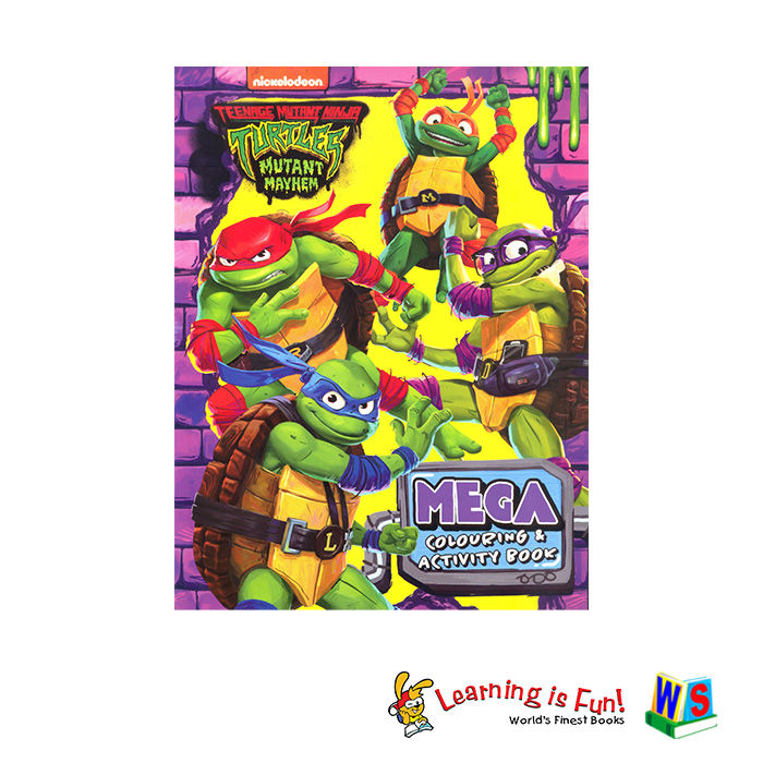 Ws nickelodeon tmnt mega coloring and activity book