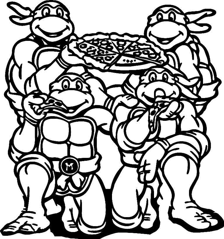 Printable ninja turtles coloring pages fun for all ages