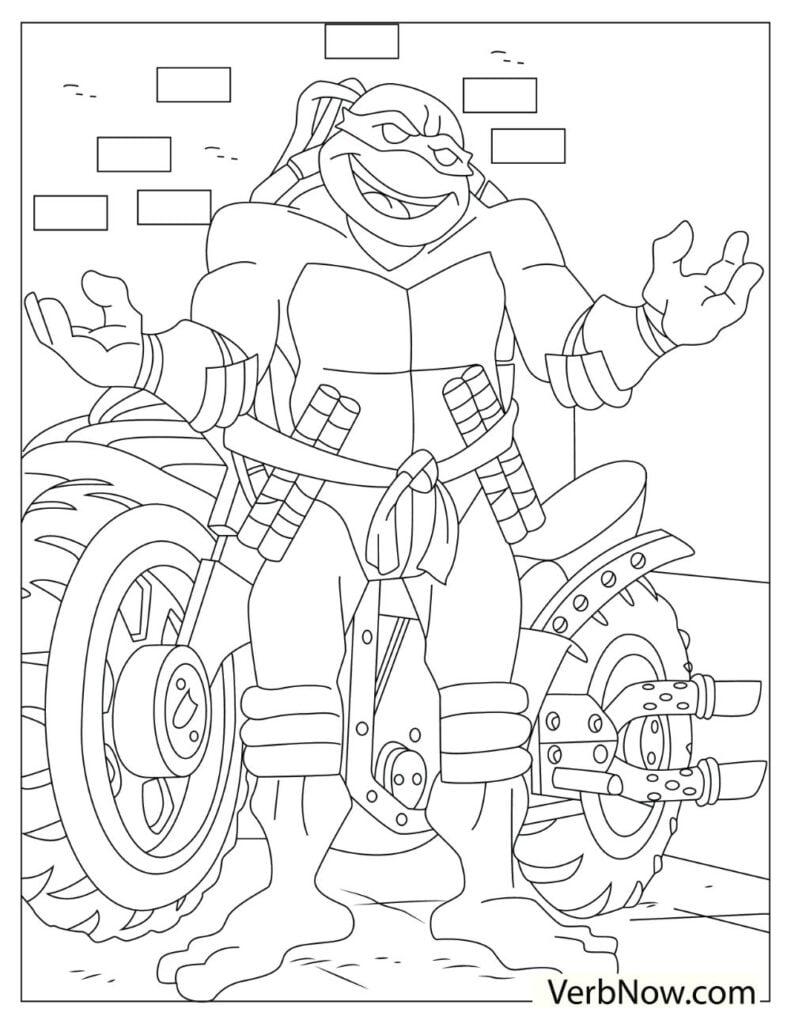 Free ninja turtles coloring pages for download printable pdf