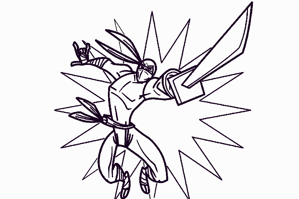 Ninja warriors coloring pages â birthday printable