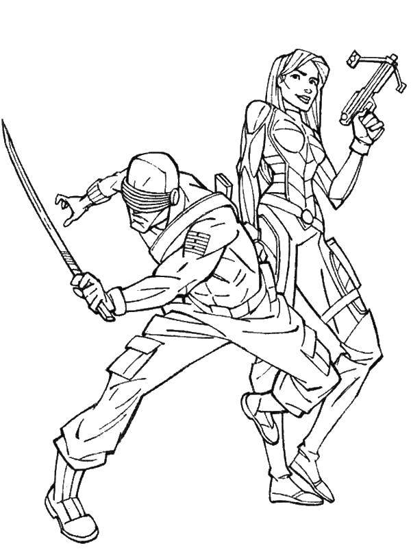 Online coloring pages coloring page ninja warriors ninja download print coloring page