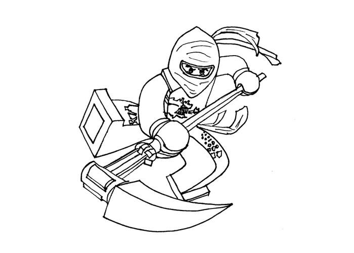 Ninjago cole coloring pages
