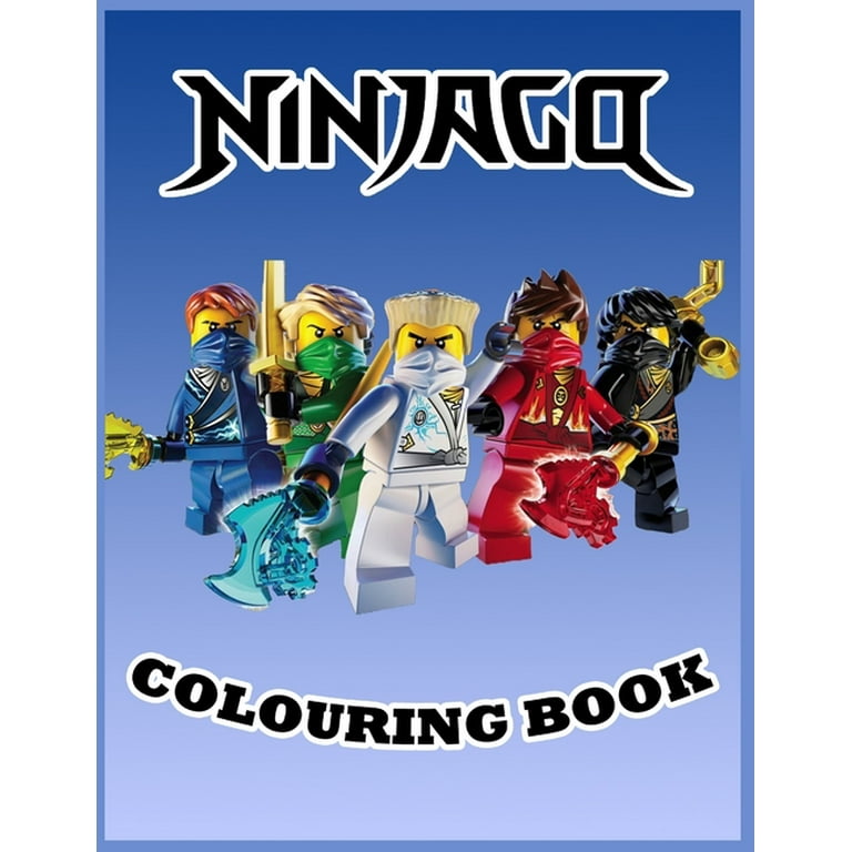 Ninjago colouring book amazing coloring pages on the ninjago books for boys girls kid