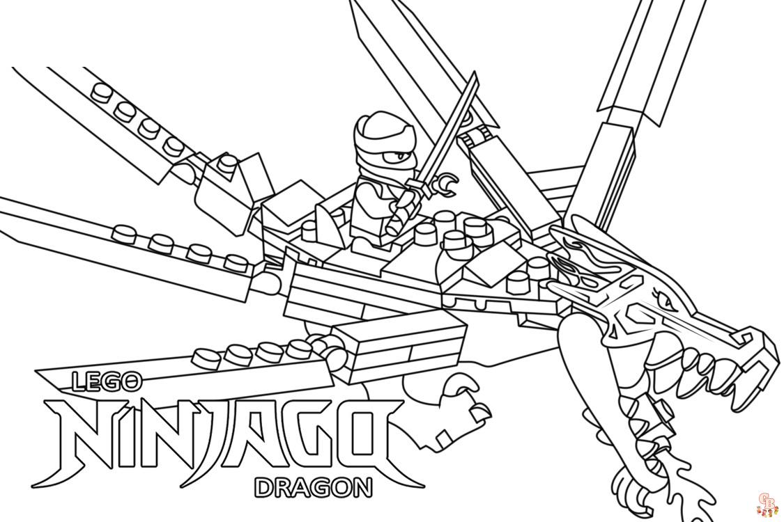 Color your imagination ninjago dragon coloring pages