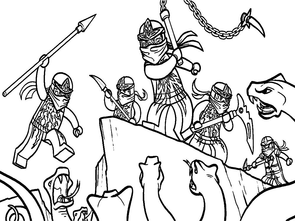 Lego ninjago coloring pages ð to print and color